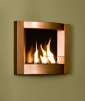 Copper Finish Wall Mount Gel Fuel Fireplace