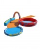 Banzai Cyclone Splash Park with Curved Slide, Water Sprinkling Arch, Splash Pool