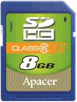 Apacer 8GB Secure Digital High Capacity (SDHC) Class 6 Memory Card