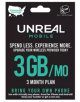 3-Months Unreal Mobile 3GB/Month LTE Data + Unlimited Talk/Text