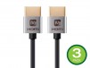 Monoprice 4K Slim High Speed HDMI Cable 1.5ft - 18Gbps Silver - 3 Pack for $3, More