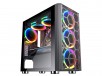 Esgaming Micro ATX Computer Case w/ Tempered Glass & 4x Rainbow LED Fans