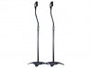 Monoprice Adjustable Height 5-lb Capacity Speaker Stands (Pair, Black)