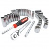 CRAFTSMAN 61-Piece Standard (SAE) and Metric Combination Chrome Mechanics Tool Set (3/8-in;)