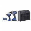 Kobalt 2-Tool 24V Max Li-Ion Brushless Power Tool Combo Kit + Storage Cabinet