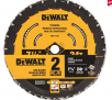 DeWalt 7-1/4" x 5/8" Tungsten Carbide Tipped Circular Saw Blade 2-Pack