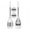 2 Pack Polder Toilet Brush with Caddy and Bonus Heads