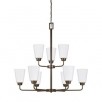 Generation Lighting Kerrville 9-Light Heirloom Bronze Chandelier $40, More