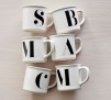 select Stoneware Alphabet Mugs  for $1.99 each