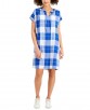 Macys: Style & Co Petite Tie-Neck Woven Dress (Deep Cobalt Combo) $7.96, More