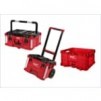 3-Piece Milwaukee Packout Tool Box Kit (Tool Box, Rolling Tool Box, Stackable Crate)