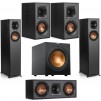 Klipsch: (pair) R-610F + (pair) R-41M + R-52C + 12" R-12SW Subwoofer