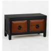 Two Tone Two Drawer Wooden Chest