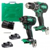 Metabo HPT MultiVolt 2-Tool 18-Volt Brushless Power Tool Combo Kit with Hard Case