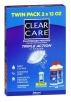 2-Pack 24oz Clear Care Triple Action Cleaning & Disinfecting Solution