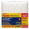 Purdy White Dove 4-Pack 9-in x 3/8-in Nap Woven Synthetic Blend Paint Roller Cover