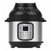6-Quart Instant Pot Crisp Pressure Cooker Air Fryer (Silver)