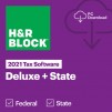 H&R Block 2021 Deluxe + State Tax Software (Digital)
