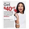 Target: $40 Off a future qualifying purchase $40+ when approved for a RedCard (Debit or Credit)