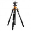 59" K&F Concept Orange Carbon Fiber Camera Tripod w/ Ball Head