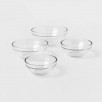 4pc Glass Prep Bowl Set Clear - Made By Design