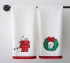 Set of 2 Peanuts Holiday Guest Towels (Snoopy)