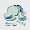 Pillowfort 24pc Plastic Dinnerware Serving Set $4, More