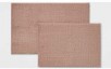 2-Pack Threshold Fuzzy Foam Bath Rugs (Brown or Gold)