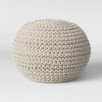 Threshold Cloverly Chunky Knit Pouf