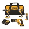 Select Stores: DEWALT XR 4-Tool 20V Max Brushless Power Tools w/ 2x Battery/Charger
