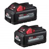 Milwaukee 18V XC6.0 Li-Ion Battery  2-Pk + Bonus Bare Tool (choice of Router, Work Light, Grinder)