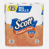 2-Pack of 12-Ct Scott ComfortPlus Toilet Paper + 2-Pack Colgate Mint Toothpaste