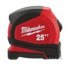Milwaukee 25 ft. L X 1.65 in. W Compact Tape Measure 1 pk