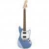 Squier FSR Bullet Competition Mustang Electric Guitar, Lake Placid Blue with Ice Blue Metallic