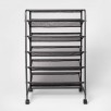 Room Essentials Double Sided Rolling Shoe Rack (Black)