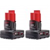 Milwaukee M12 REDLITHIUM XC 12 V 3 Ah Lithium-Ion High Capacity Battery Pack 2 pc + Choice of Bar Tool