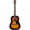 Fender CD-60 Dreadnought V3 Acoustic Guitar with Hardshell Case, Walnut Fingerboard, Sunburst