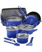Rachael Ray 14-Pc. Classic Brights Hard Enamel Nonstick Cookware Set