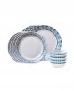 Corelle Everyday Expressions Azure Medallion 12-Piece Dinnerware Set, Service for 4  (3 Patterns)