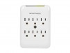 Monoprice 6 Outlet Power Surge Protector Slim Wall Tap - 540 Joules