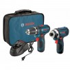 Bosch  2-Tool 12-volt Power Tool Combo Kit with Soft Case (2 Li-ion Batteries Included and Charger)