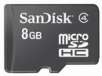 SanDisk 8GB MicroSDHC Flash Card with SD Card Adapter, Model SDSDQ-8192