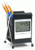 LCD Alarm Clock and Calendar, with Indoor Temperature Display, Pen Holder Design,
