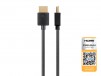 Monoprice 4K Slim Certified Premium High Speed HDMI Cable 8ft - 18Gbps Black