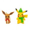 Pokemon Battle Figure Pack Holiday Pikachu and Holiday Eevee