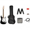 Squier Stratocaster Electric Guitar + 10G Amplifier + Padded Gig Bag