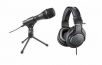 Audio-Technica Bundles: AT2005USB Microphone + ATH-M20X Headphones $30, More