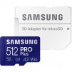 Samsung 512GB PRO Plus UHS-I microSDXC Memory Card with SD Adapter