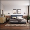 Scott Living Platform Bed (King, Gray) for $129, (Queen, Gray) for  $111