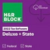 H&R Block 2022 Deluxe + State Win Tax Software Download for $20, More
